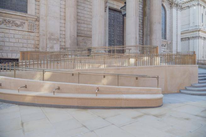 Detail of equal access entrance at North Transept 