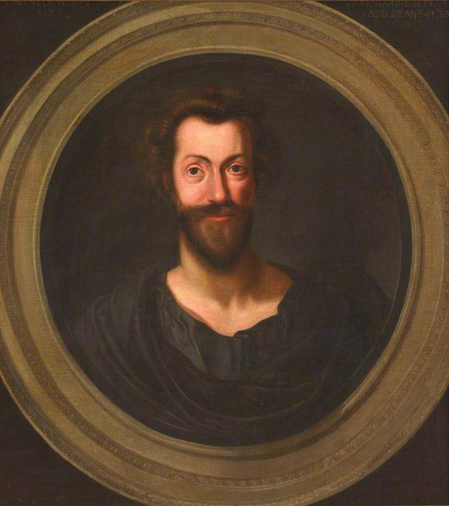 An oil painting of poet, cleric and former Dean of St Paul's, John Donne.