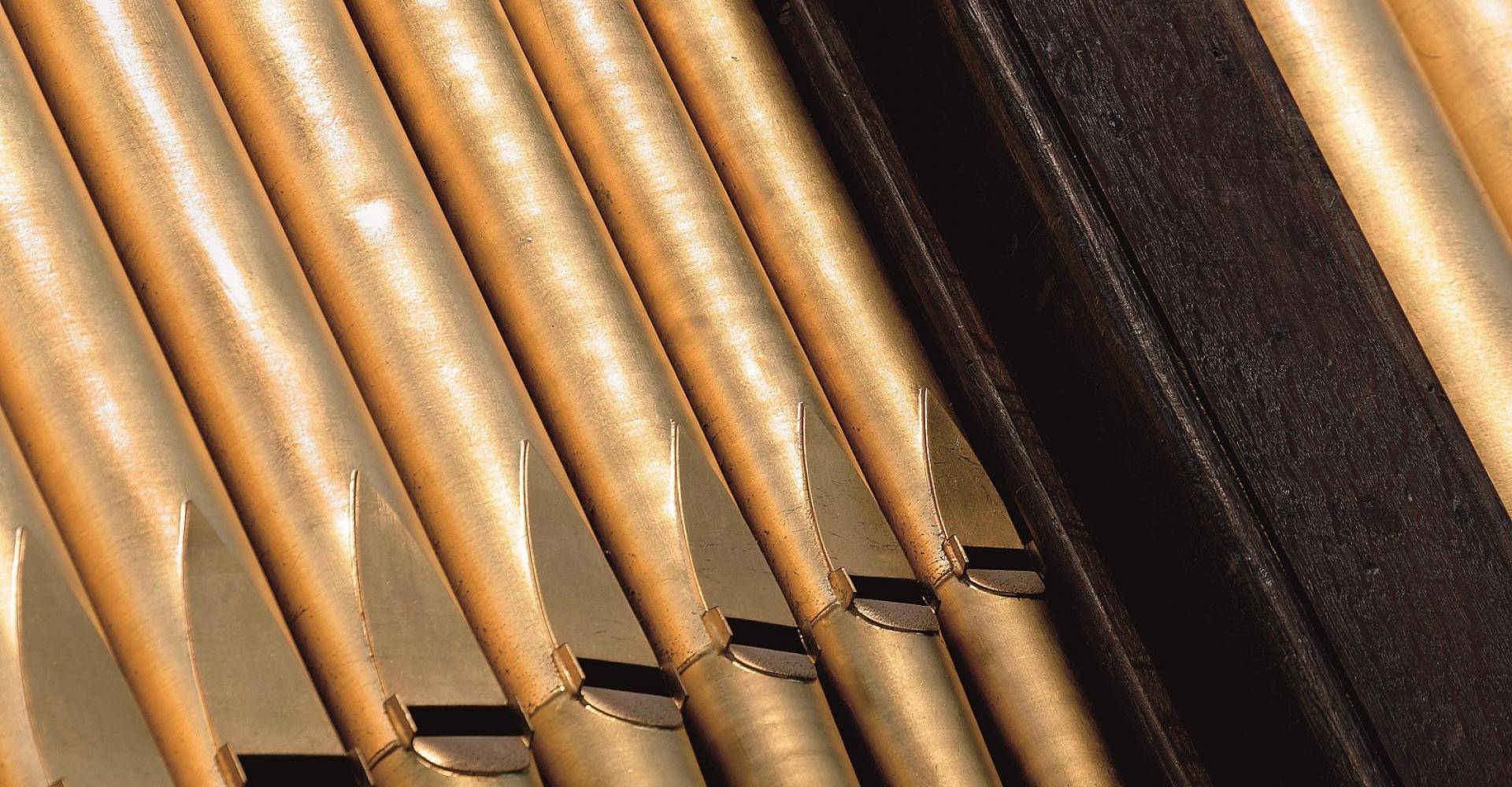 Pipework of the great organ