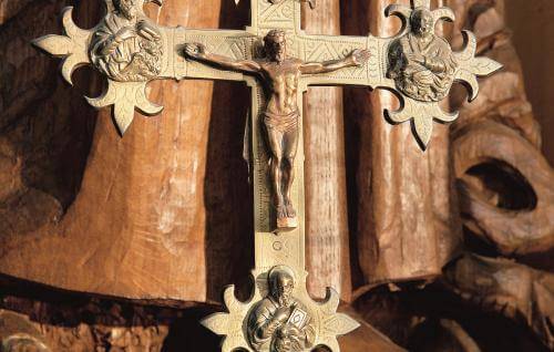 Detail of Crucifix in St Michael Chapel