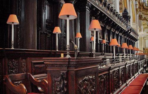 the quire and its wood carvings