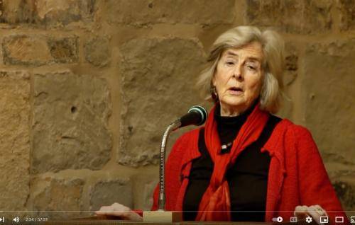 Esther de Waal speaking in the Wren Suite at St Paul's Cathedral