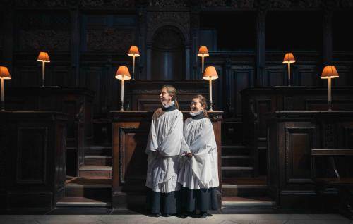 Two girls from St Paul's Cathedral Choir