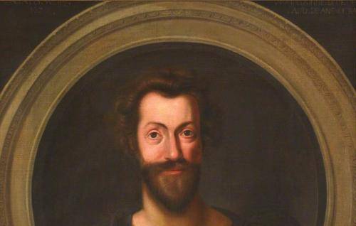 An oil painting of poet, cleric and former Dean of St Paul's, John Donne.